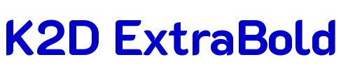 K2D ExtraBold font